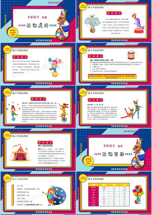 孟菲斯卡通風(fēng)愚人節(jié)活動(dòng)策劃方案PPT模板下載與應(yīng)用指南